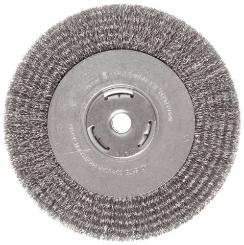 Weiler vortec pro wide face wire wheel brush, round hole, carbon steel, crimped for sale