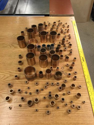HUGE LOT OF BRONZE/BRASS SHAFT BUSHINGS OR SHAFT BEARING FROM BOSTON ?  OR OTHER