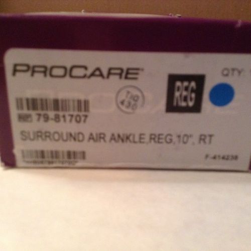 DJO INC PROCARE SURROUND AIR ANKLE REG 10 INCH RT REFERENCE 79-81707 NEW QTY 1
