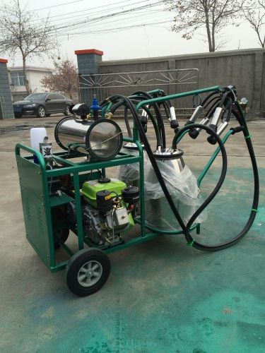 Green diesel + electric vacuum pump milker double tank+ extras - factory direct for sale