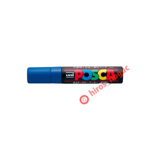 Uni posca paint marker blue, pc-17k, line width 15 mm, thick line marker for sale