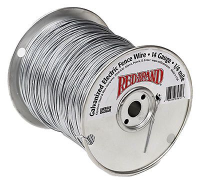 KEYSTONE STEEL &amp; WIRE - Electric Smooth Fence Wire, .5-Mile, 17-Ga.