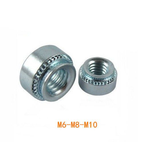 M6 M8 M10 Pressure Rivet Nut Clamp Nuts Zinc Plated 1.4mm Thickness 20Pcs