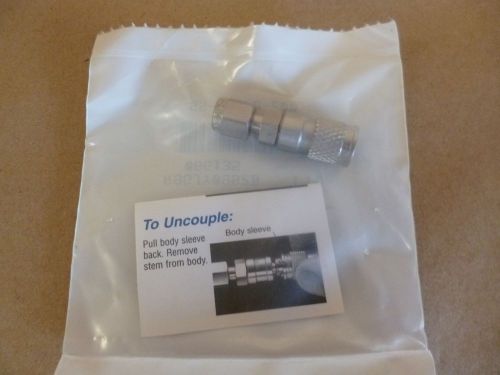 Swagelok ss-qm2-b-200 ss miniature quick-connect body 0.05 cv, 1/8&#034; tube fitting for sale