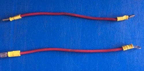 100 piece red 12awg/600v stranded hookup wire with terminals for sale