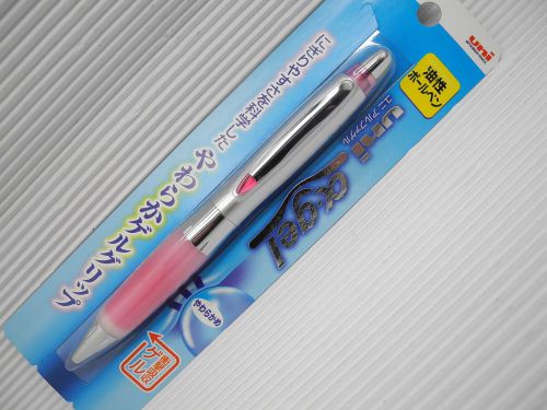Pink Uni-Ball Alpha Gel SD-617GG 0.7mm fine ballpoint pen free 2 black refills