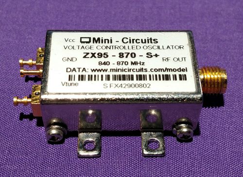 1 X ZX95 - 870 - S+ Voltage Controlled Oscillator  840 - 870 MHZ
