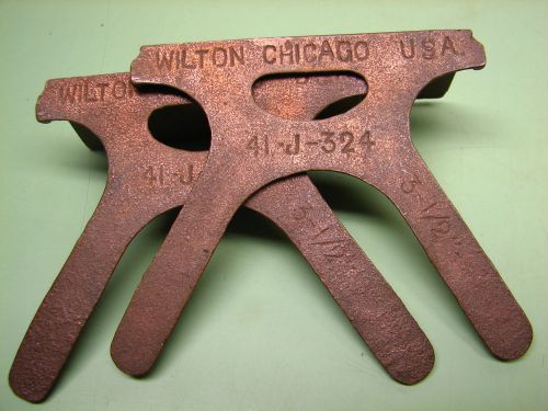 NOS vtg Wilton Bench Vise soft copper non marking jaw caps3 1/2&#034; Bullet 41-J-324