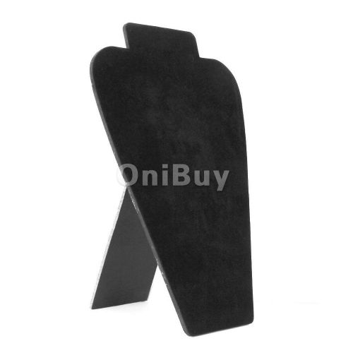 Black velvet bust necklace pendant chain jewelry display stand holder show for sale