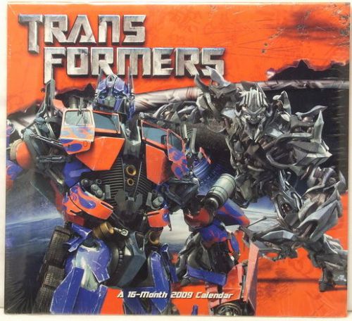 NEW/SEALED The TRANSFORMERS 2009 16 month WALL CALENDAR  TRANS FORMERS movie