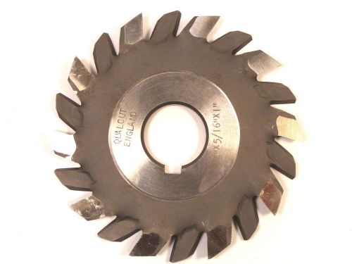 Nos qualcut hss stagg tooth side &amp; face horizontal milling cutter 4&#034;x5/16&#034;x1&#034;  b for sale