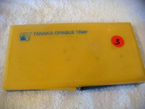 Used # 3 tanaka dental porcelain opaque tray palette in its original plastic box for sale
