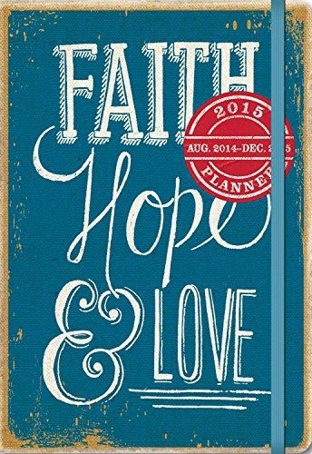 Orange Circle Studio 17-Month 2015 Deconstructed Planner, Faith, Hope and Love