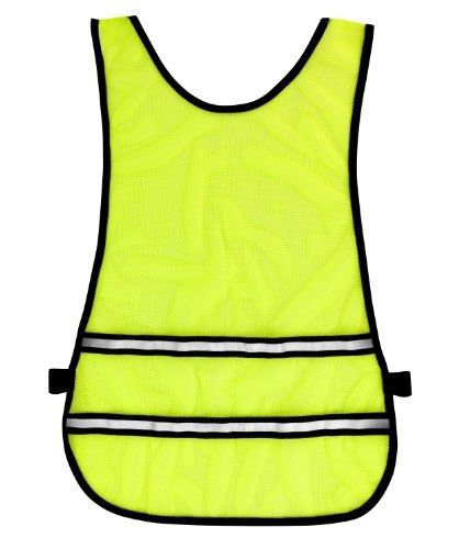 Time to run time to run high visibility reflective running bib vest yellow for sale