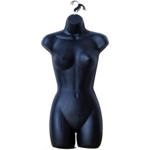 Mn-505 3 pcs black female heavy duty injection mold hanging torso form for sale