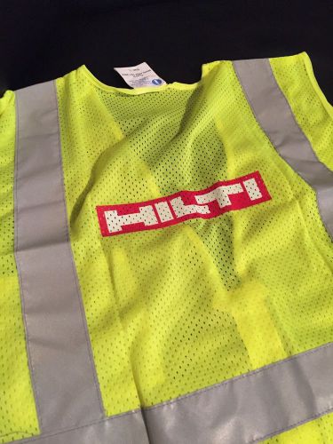 HILTI CLASS 2  Bordered Reflective Tape/  High Visibility Safety Vest Size L