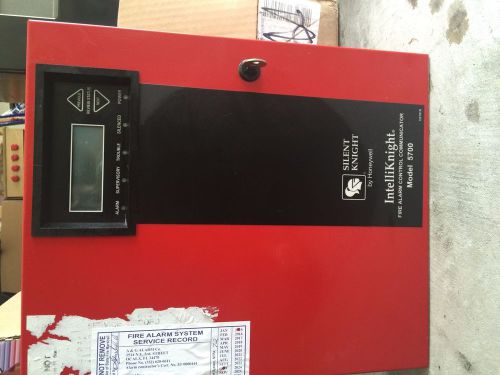 Intelliknight 5700 fire alarm control panel with pull st./strobes/smoke detector for sale