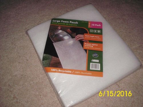 Large Foam Pouches - 10 pack - new, never used