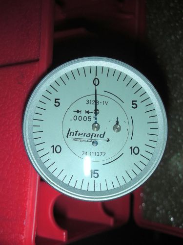 Interapid vertical test indicator model 312b-1v a+ shape with case mint conditio for sale