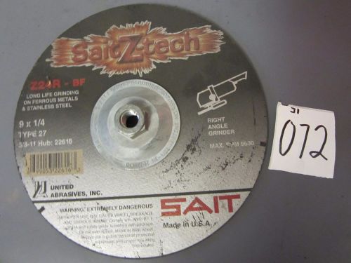 One sait z-tech grinding wheel 9x1/4in. z24r-bf for sale