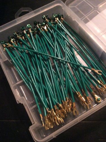 Ideal 30-3385 grounding pigtail #10 fork green, 50 pack for sale