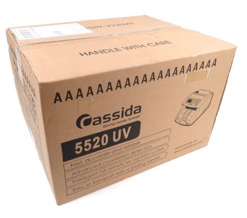 NEW IN BOX CASSIDA 5520UV PROFESSIONAL CURRENCY COUNTER W/ COUNTERFEIT DETECTION