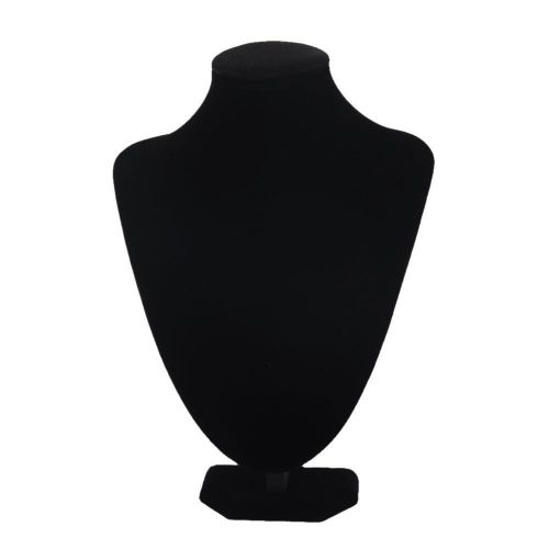 10pcs Jewelry Necklace Wood And Cardboard Bust Black Velvet Pedestal Displays