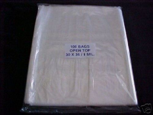 100 CLEAR PLASTIC 1 MIL 30x36 LARGE POLY BAGS 30 x 36