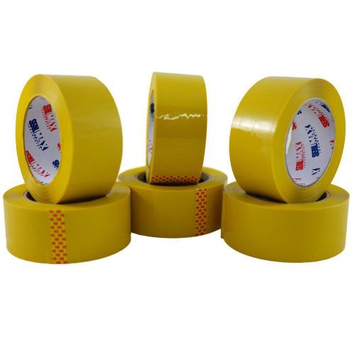 36 rolls 2.1 mil box carton sealing packing yellow tape 2&#034; x 110 yards (330&#039; ft) for sale