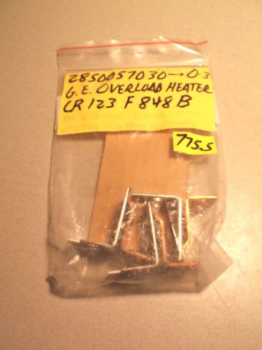 NEW LOT OF 3 G.E. OVERLOAD HEATER ELEMENT CR123F848B FREE SHIPPING