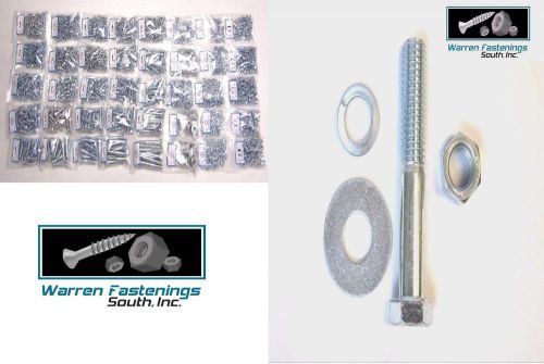 2150 pieces assortment kit grade 5 hex bolt 1/4 5/16 3/8 7/16 1/2 nut washer for sale