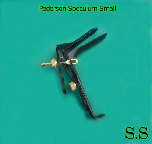 1 Piece Pederson Vaginal Speculum Small Black Coated