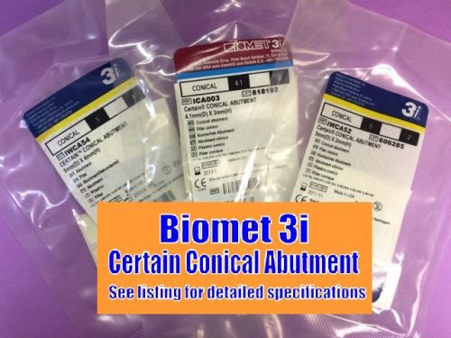 Biomet 3i - Certain Conical Abutment 4.1mmD x 2mmH
