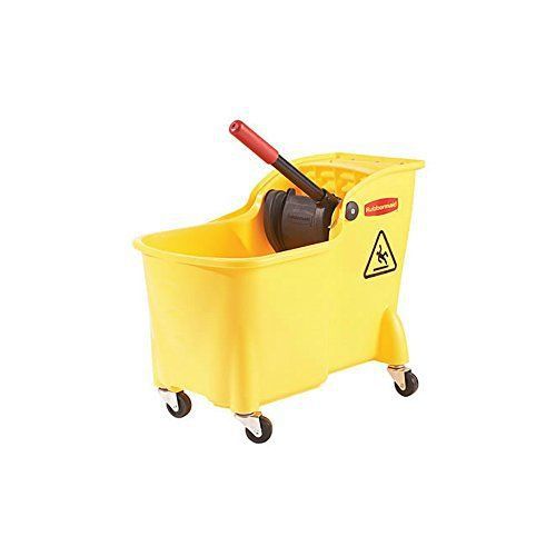 Rubbermaid Professional Plus Mop Bucket and Wringer Combo FG728100YEL