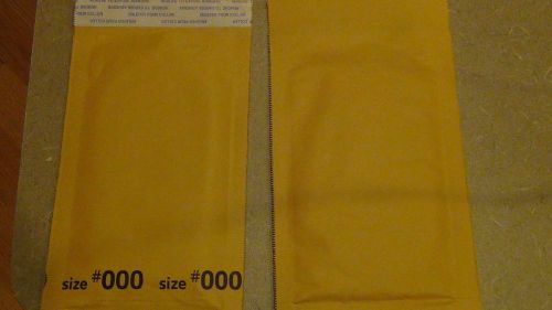 15 Kraft Bubble Mailers 4 x 8 Premium Envelope 4&#034;x8&#034; Size 000