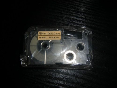 NEW Casio IR-18GD tape cartridge for label printers, Intact plastic wrapper