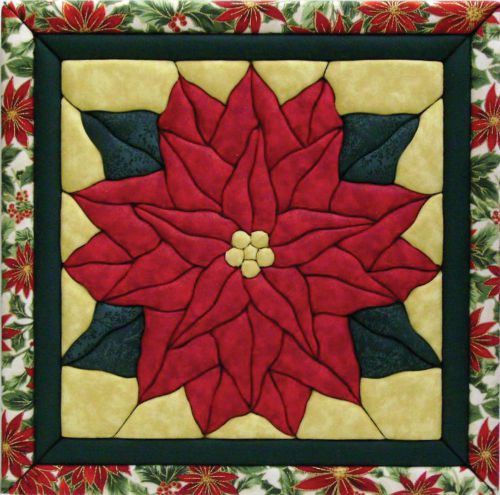 &#034;Poinsettia Quilt Magic Kit-12&#034;&#034;X12&#034;&#034;&#034;