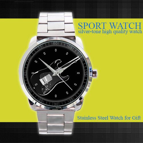 Transparent Guitar Music Sport Metal Watch