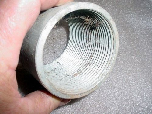 Lot of 8 : galvanized steel threaded 3&#034; inch coupling/coupler. rigid conduit for sale