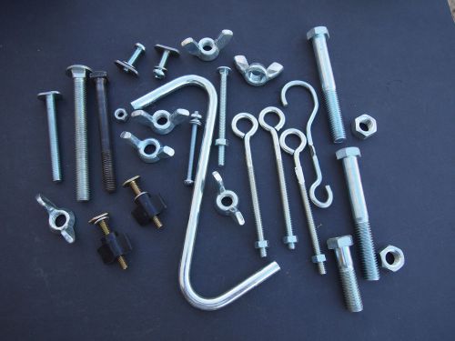 Assorted Miscellaneous Bolts Screws Nuts Washers Pins Anchors + More