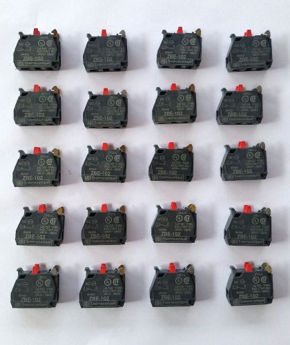 Telemecanique Schneider ZBE-102 Normal Closed NC Contact Block - Lot of 20 Fits