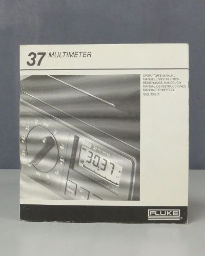 Fluke Mulitmeter Model 37 Operators Manual