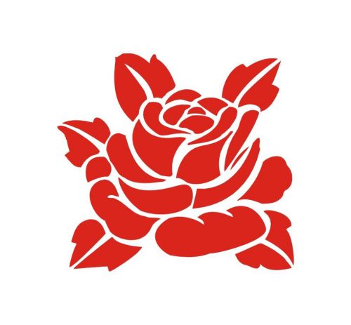 Red Roses Car Window Truck / Van Tempo Sticker Vinyl Decals-1809