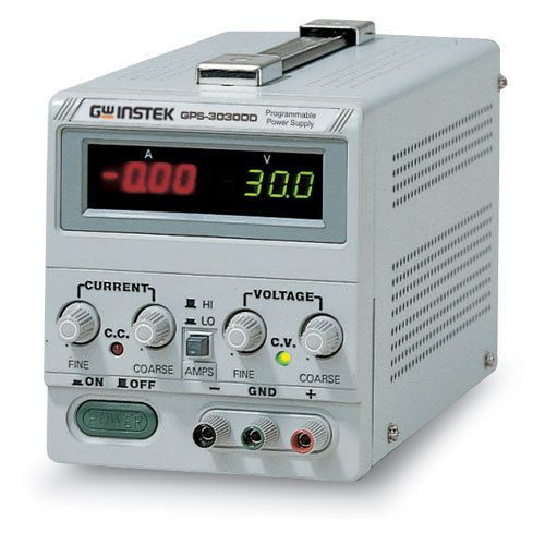 Instek GPS-3030DD Linear DC Power Supply, 30V/3A Dual LED Display