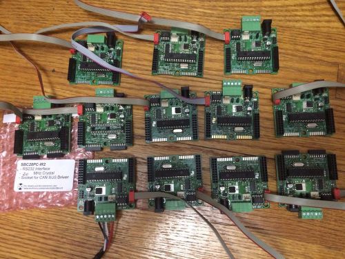 Modtronix sbc28pc-ir2 - lot sale of12 units w/ pic micros and can transceivers for sale