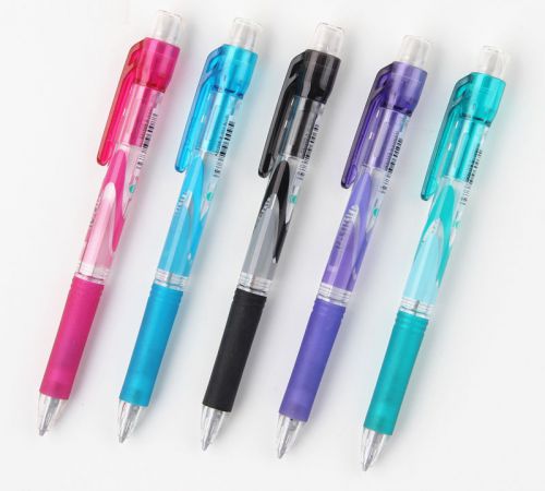 Pentel AZ125R Pink,Slyblue,Black,Violet,Green 0.5mm Mechanical Pencil (1pc Each)