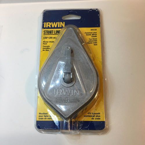 Irwin  64110 strait-line chalk reel metal case - 100 feet for sale
