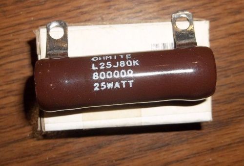 New in box ohmite l25j80k wire wound resistor  (bin4) for sale