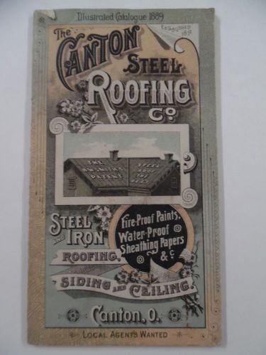 1889 Canton Steel Roofing Company Catalog Architectural Siding Ceilings Ohio