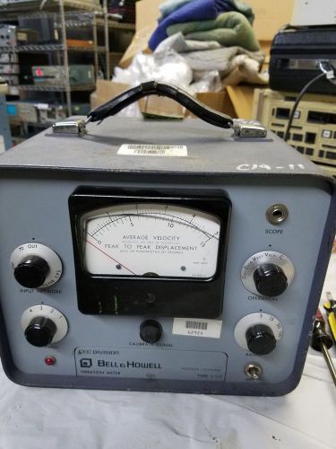 Bell&amp;Howell 1-117 Vibration Meter Aviation Test Equipment.